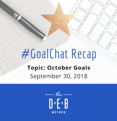 #GoalChat Recap – October 2018 Goals