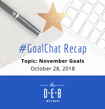 #GoalChat Recap – November 2018 Goals