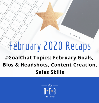 February 2020 #GoalChat Recaps