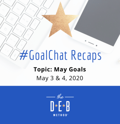 May 3 & 4 #GoalChats on May Goals – With Guest Desiree Duffy, LA BookFest
