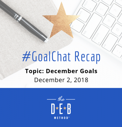 #GoalChat Recap – December 2018 Goals