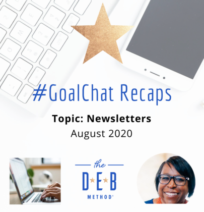 #GoalChats on Newsletters with Andrea Hubbert