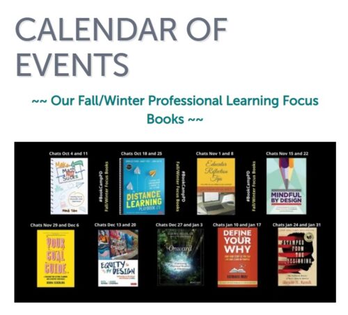 Book Camp PD Fall Winter 2020 Selectons