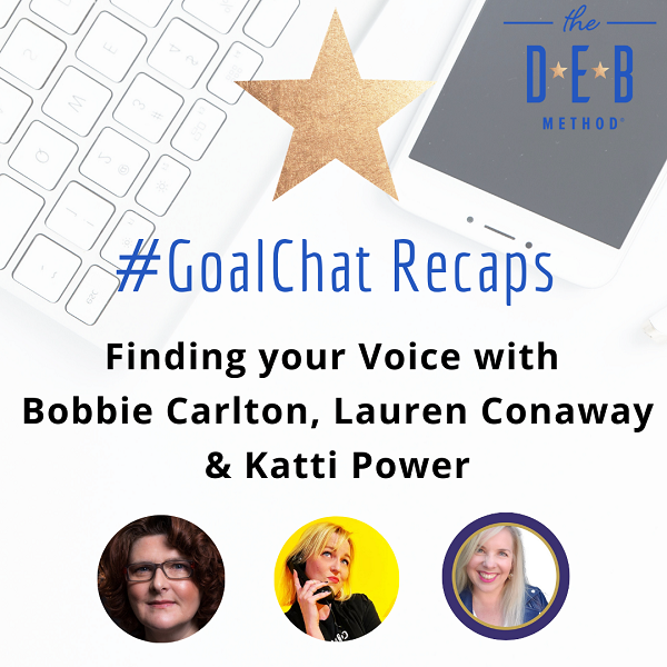 Finding Your Voice with Bobbie Carlton, Lauren Conaway, and Katti Power